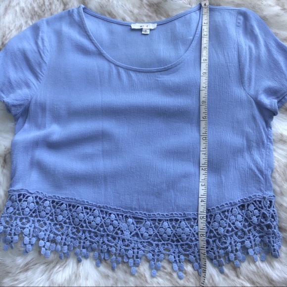 Pretty blue boho crochet crop top - size S - Picture 6 of 6